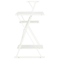 Bureau met schap 116x50x93 cm wit 3
