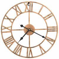 Wandklok 40 cm metaal goudkleurig 2