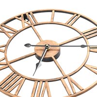 Wandklok 40 cm metaal goudkleurig 4
