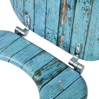 Toiletbril met MDF houten ontwerp 6