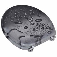 Toiletbril van MDF met waterdruppel dessin 3