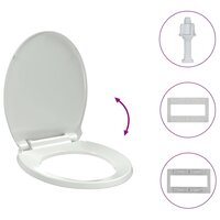 Toiletbril soft-close ovaal wit 10