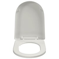 Toiletbril soft-close vierkant wit 5