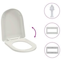 Toiletbril soft-close vierkant wit 10
