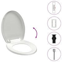 Toiletbril soft-close met quick-release ontwerp wit 10
