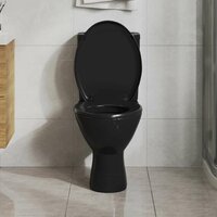 Toiletbril soft-close met quick-release ontwerp zwart 3