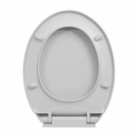 Toiletbril soft-close ovaal lichtgrijs 5