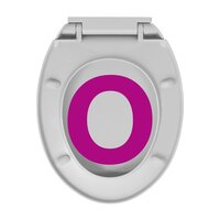 Toiletbril soft-close ovaal lichtgrijs 9