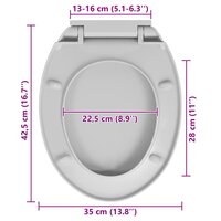 Toiletbril soft-close ovaal lichtgrijs 10
