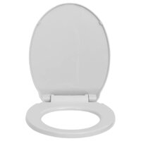 Toiletbril soft-close en quick-release ovaal lichtgrijs 3