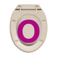Toiletbril soft-close ovaal abrikooskleurig 9