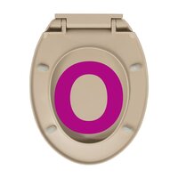 Toiletbril soft-close ovaal beige 9