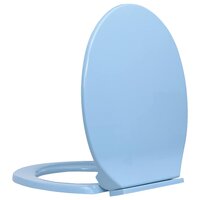 Toiletbril soft-close ovaal blauw 3