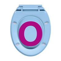 Toiletbril soft-close en quick-release ovaal blauw 9