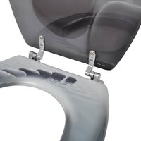 Toiletbrillen met deksels 2 st stenen MDF 6
