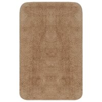Badmattenset stof beige 2-delig 2