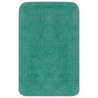 Badmattenset stof turquoise 2-delig 2