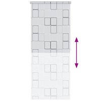 Rolgordijn voor douche 100x240 cm vierkant 5