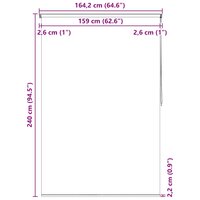 Rolgordijn voor douche 160x240 cm vierkant 10