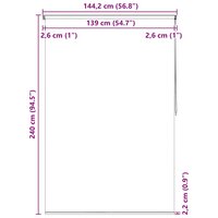  Rolgordijn voor douche cirkel 140x240 cm 10