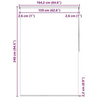 Rolgordijn voor douche 160x240 cm bubbel 10