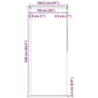 Rolgordijn voor douche 100x240 cm splash 10