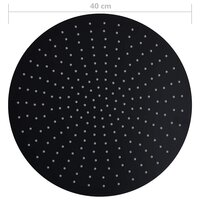 Regendouchekop rond 40 cm roestvrij staal zwart 7