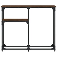 Wandtafel 90x22,5x75 cm bewerkt hout bruin eikenkleur 3