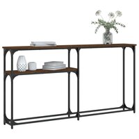 Wandtafel 145x22,5x75 cm bewerkt hout bruin eikenkleur 6