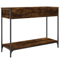 Wandtafel 100x34,5x75 cm bewerkt hout gerookt eikenkleurig 5
