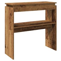 Wandtafel 80x30x80 cm bewerkt hout oud houtkleurig 5
