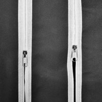Kledingkast met vakken en stangen 45x150x176 cm stof zwart   8