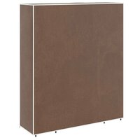 Kledingkast met vakken en stangen 45x150x176 cm stof bruin   6