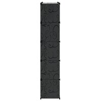 Kast modulair met 14 vakken 37x146x180,5 cm zwart en wit 5