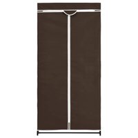 Kledingkast 75x50x160 cm bruin 4