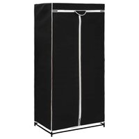 Kledingkasten 2 st 75x50x160 cm zwart 3