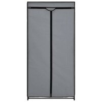 Kledingkasten 2 st 75x50x160 cm grijs 5
