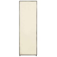 Kledingkast 87x49x159 cm stof cr&egrave;me 5