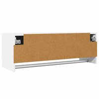 Kledingkast 100x32,5x35 cm bewerkt hout wit 7