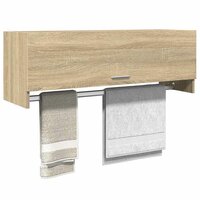 Kledingkast 100x32,5x35 cm bewerkt hout sonoma eikenkleurig 3