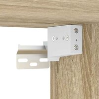 Kledingkast 100x32,5x35 cm bewerkt hout sonoma eikenkleurig 8