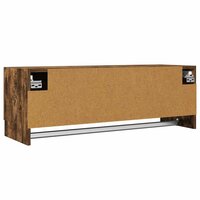 Kledingkast 100x32,5x35 cm bewerkt hout gerookt eikenkleurig 3
