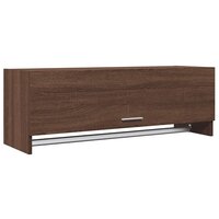 Kledingkast 100x32,5x35 cm bewerkt hout bruin eikenkleur 2