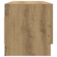 Kledingkast 100x32,5x35 cm bewerkt hout artisanaal eikenkleurig 6