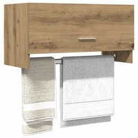 Kledingkast 70x32,5x35 cm bewerkt hout artisanaal eikenkleur 3