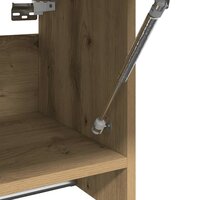 Kledingkast 70x32,5x35 cm bewerkt hout artisanaal eikenkleur 8