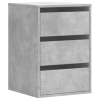 Ladekast 40x41x58 cm bewerkt hout betongrijs 2