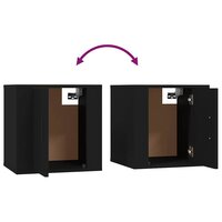 Tv-wandmeubel 40x34,5x40 cm zwart 9