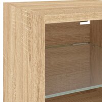 Tv-wandmeubel met LED-verlichting 30x28,5x30 cm sonoma eiken 10