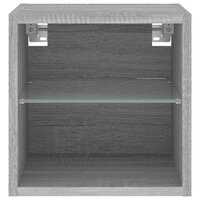 Tv-wandmeubel met LED-verlichting 30x28,5x30 cm grijs sonoma 7